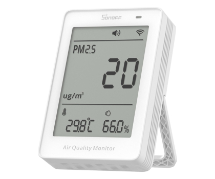 Czujnik inteligentny Sonoff Miernik jakości powietrza WiFi LCD AirGuard PM2.5 SAWF-07P